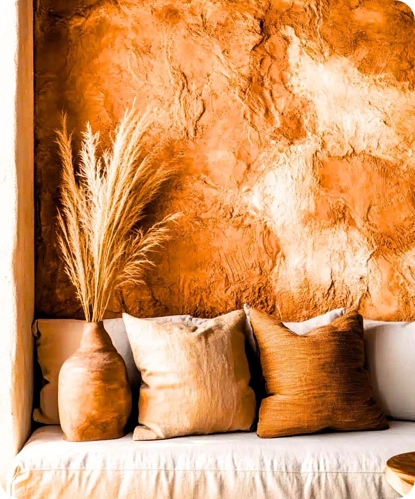 20 Easy Minimalist DIY Home Decor Ideas For Beginners 4 Clay/Lime Wash Accent Wall