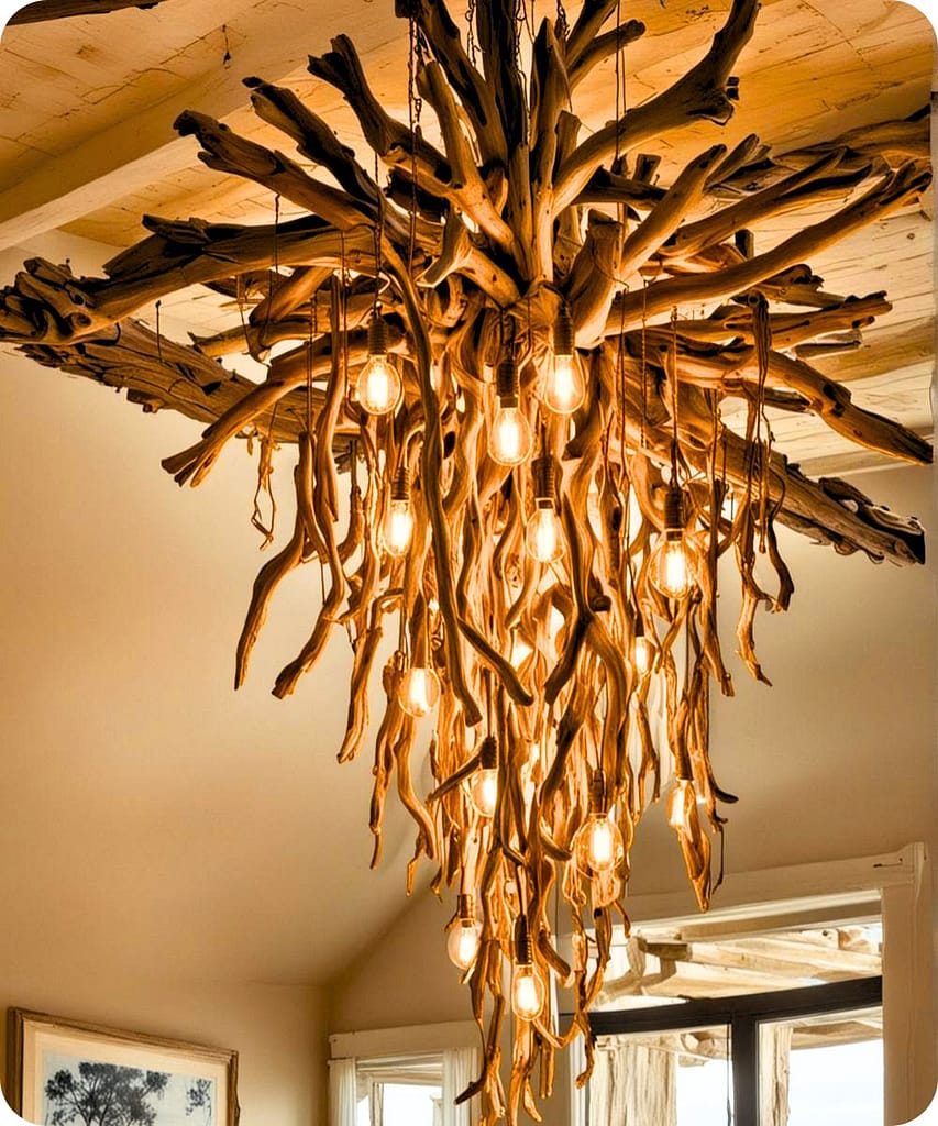 20 Easy Minimalist DIY Home Decor Ideas For Beginners 7 Driftwood Chandelier