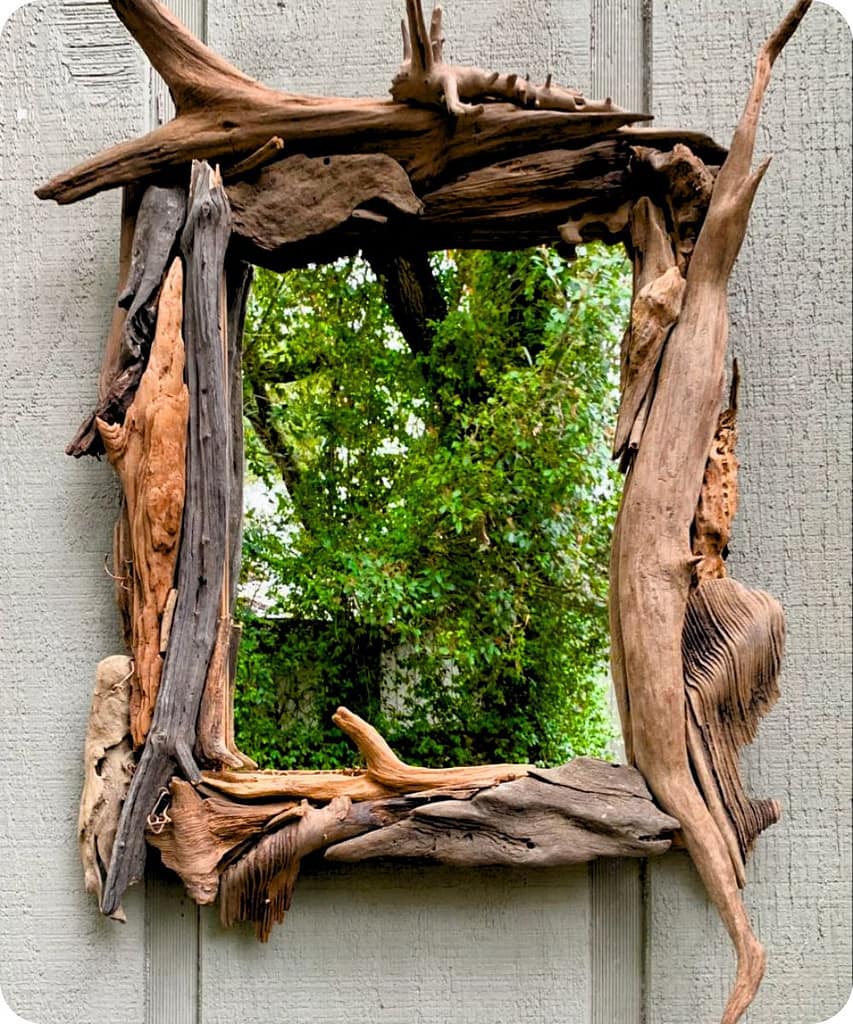 20 Easy Minimalist DIY Home Decor Ideas For Beginners 15 Twig-Framed Mirrors