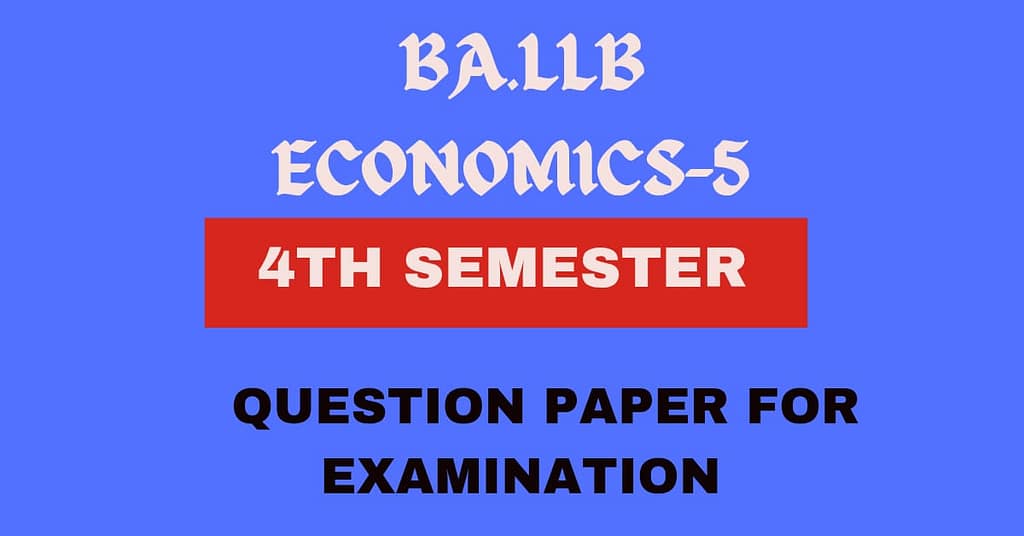 ECONOMICS-MAJOR-MICRO ECONOMICS QUESTION PAPER- 2023