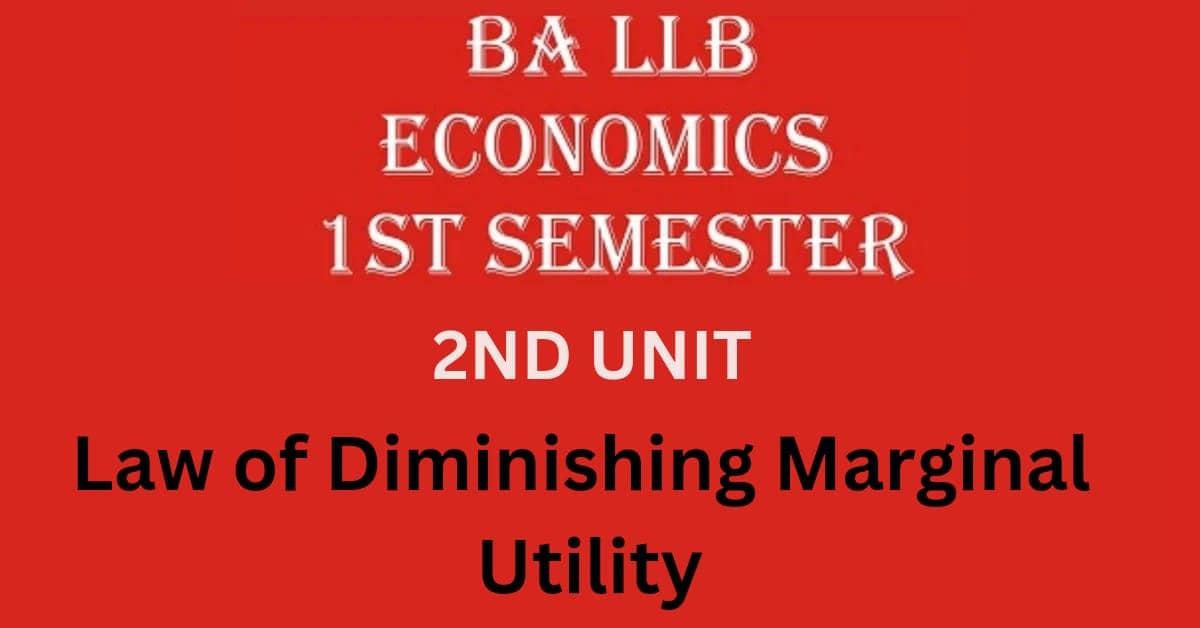 Explain the Law of Diminishing Marginal Utility with the help of schedule and graph?
