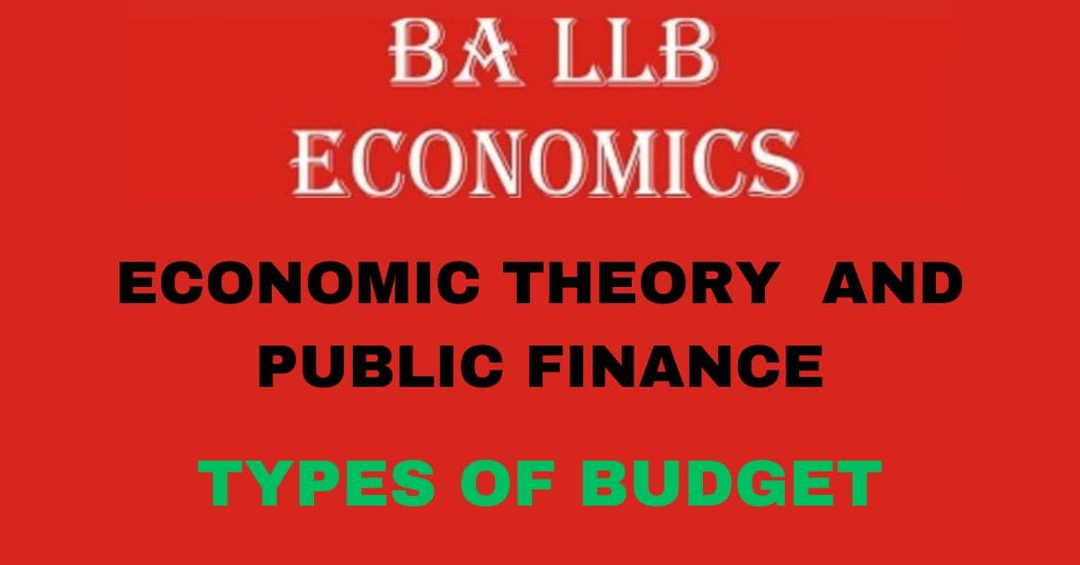 What is Budget? Explain the types of budget?
