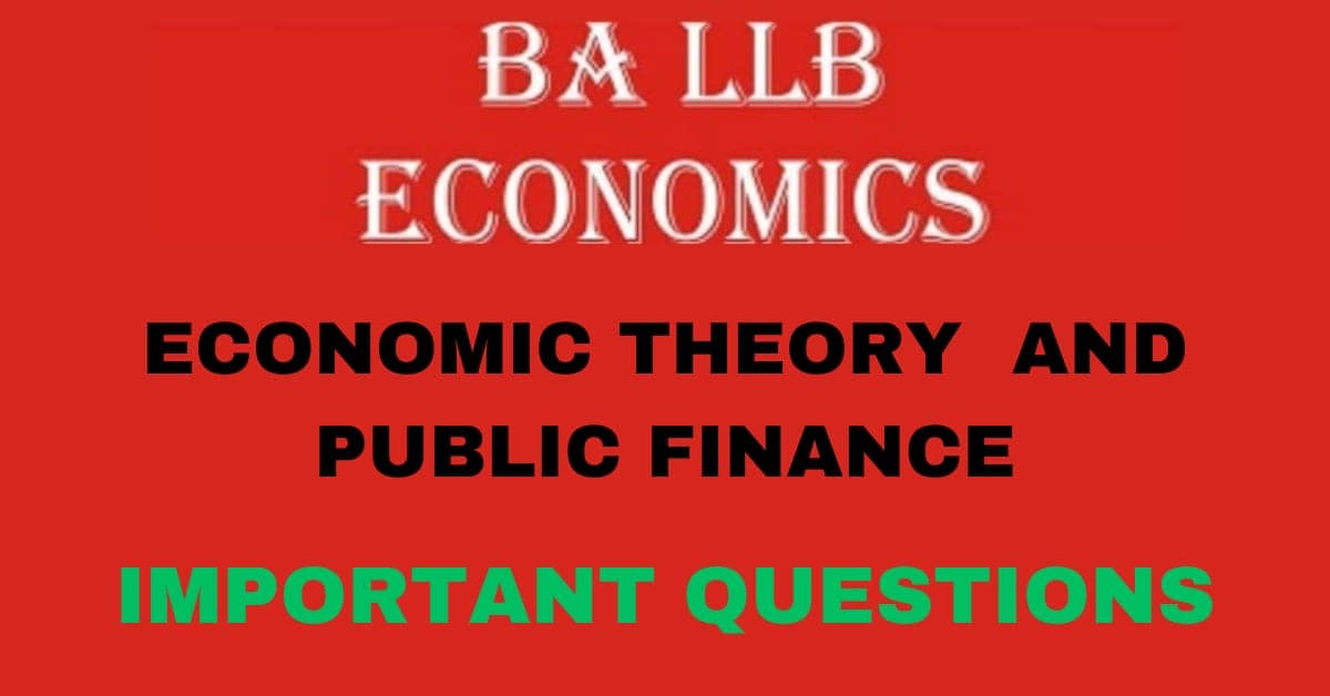 ECONOMICS - 3 ECONOMIC THEORY AND PUBLIC FINANCE 1 ECONOMICS - 3 ECONOMIC THEORY AND PUBLIC FINANCE