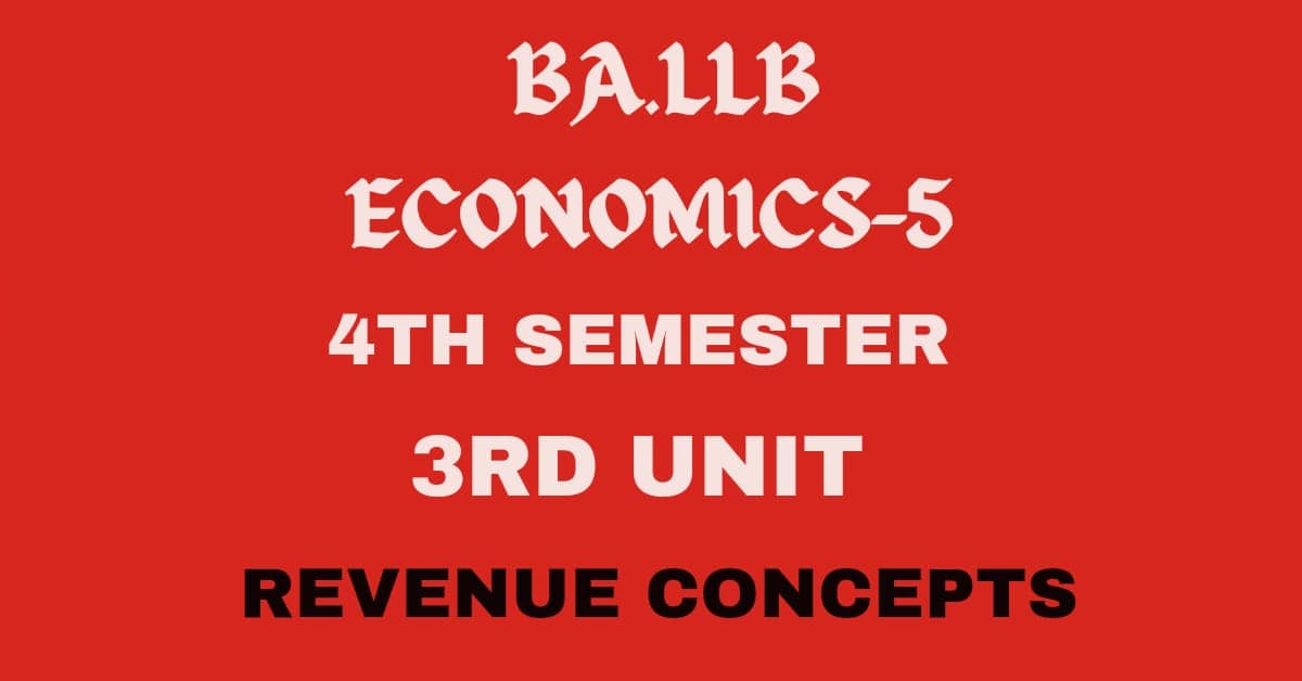 Explain the Types/concepts of Revenue. 1 Explain the Types/concepts of Revenue.