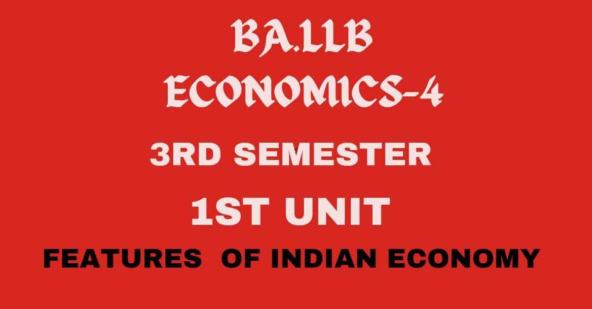 Explain the features of Indian economy. 1 Explain the features of Indian economy.