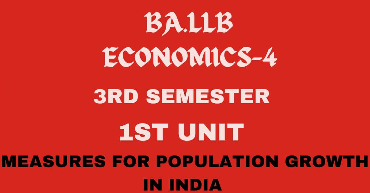 Explain the measures to control the population problem in India. 1 Explain the measures to control the population problem in India.