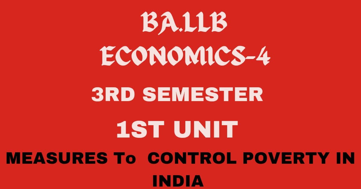 Explain the measures to remove the poverty in India. 1 Explain the measures to remove the poverty in India.