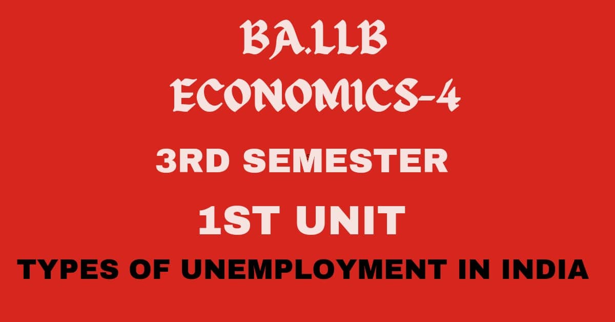 Explain the types of unemployment.
