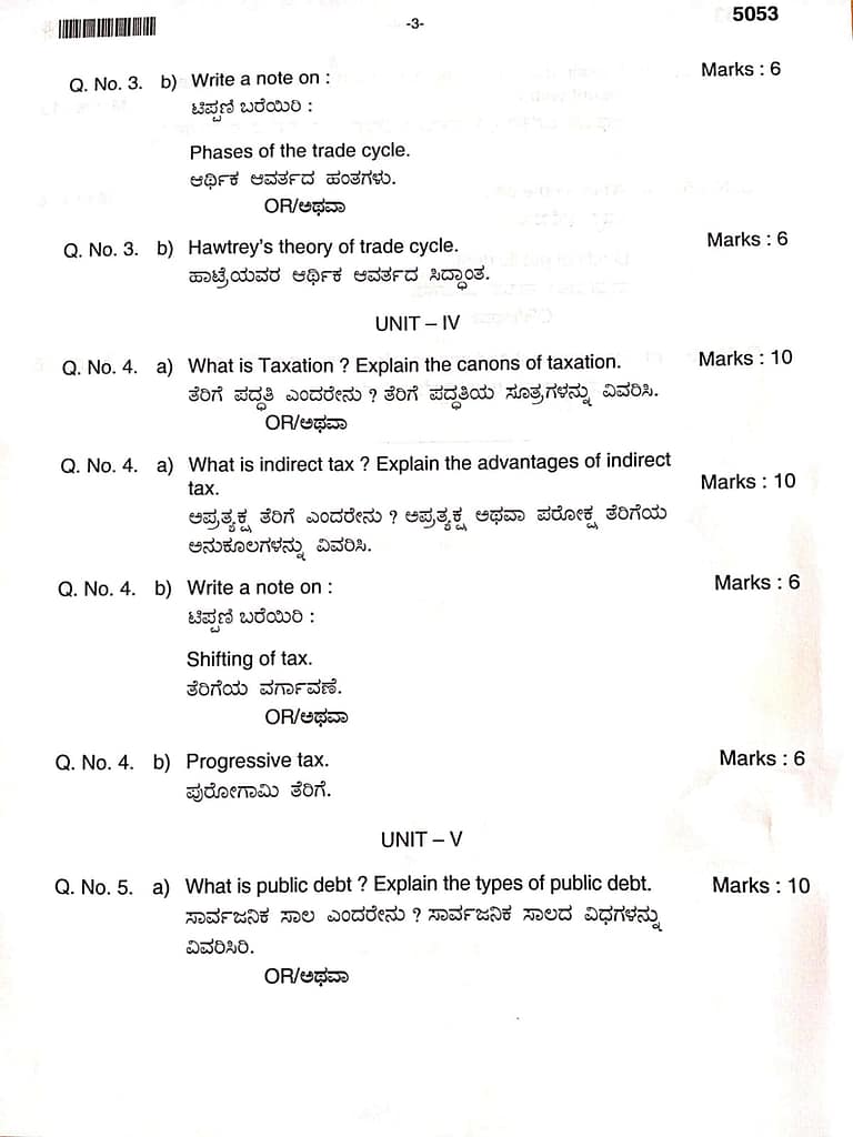 MAJOR-6-MACRO ECONOMICS-QUESTION PAPER-2024 4 MAJOR-6-MACRO ECONOMICS-QUESTION PAPER-2024