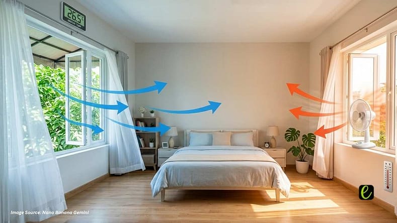 How to Cool a Hot Room Instantly Using the 2-Window Trick