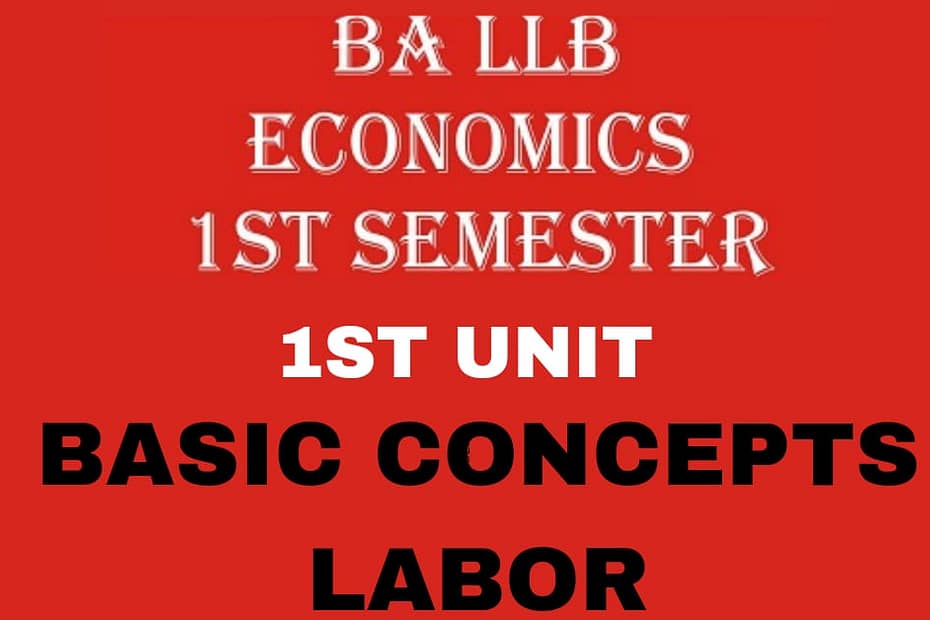 Define Labour? Explain its Features.