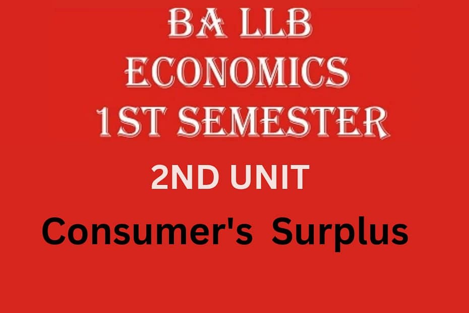 Write a note on Consumer's Surplus. 6 Write a note on Consumer's Surplus.