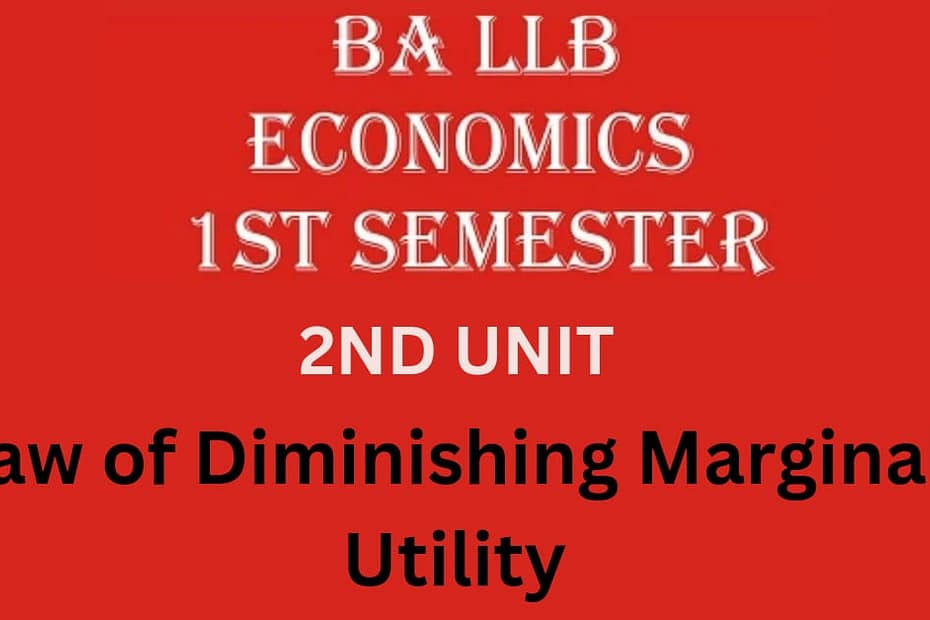 Explain the Law of Diminishing Marginal Utility with the help of schedule and graph?