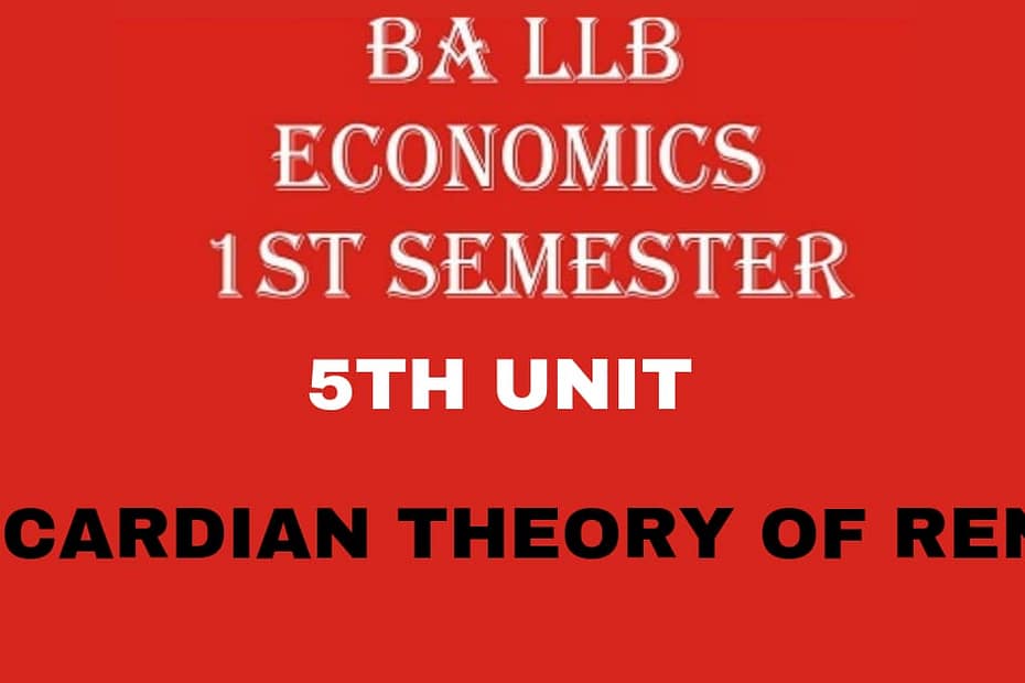 Briefly explain the Ricardian theory of Rent? 6 Briefly explain the Ricardian theory of Rent?