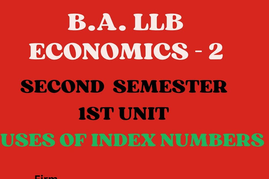 Explain the uses of index numbers. 7 Explain the uses of index numbers.