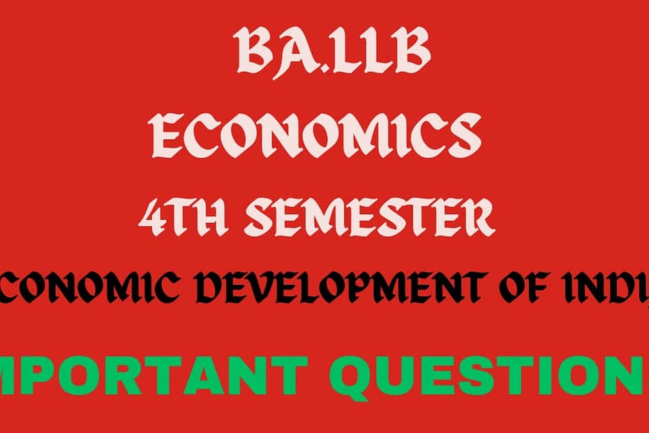 ECONOMICS - 4. ECONOMIC DEVELOPMENT OF INDIA. 5 ECONOMICS - 4. ECONOMIC DEVELOPMENT OF INDIA.