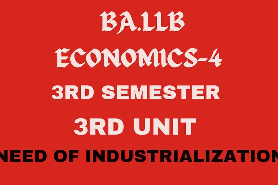 What is Industrialization? Explain its need in Indian economy. 2 What is Industrialization? Explain its need in Indian economy.