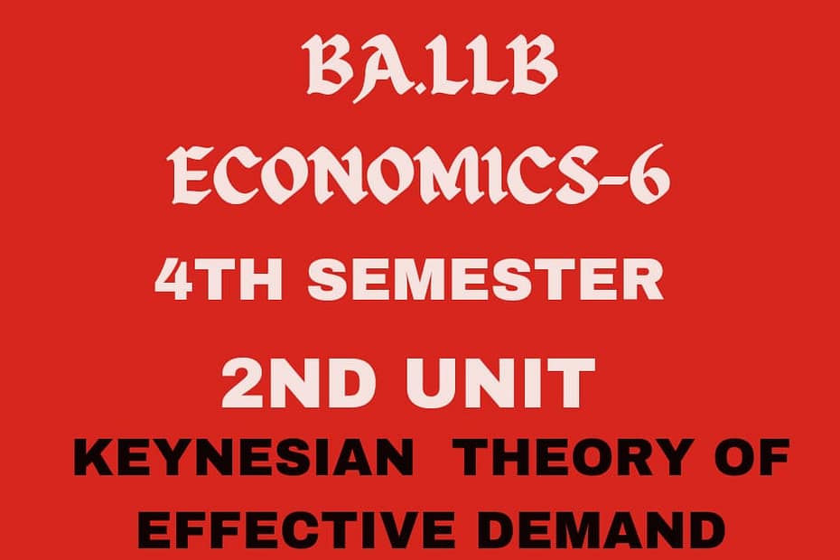 Explain the Keynes Theory of Employment with an effective demand? 7 Explain the Keynes Theory of Employment with an effective demand?