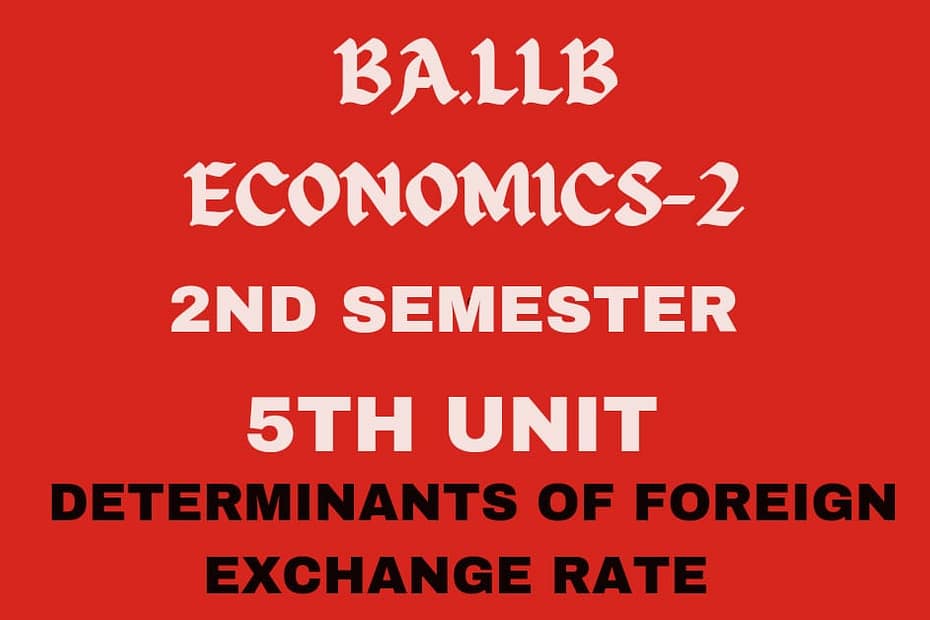 What is Foreign Exchange Rate? Explain its factor determinants. 1 What is Foreign Exchange Rate? Explain its factor determinants.