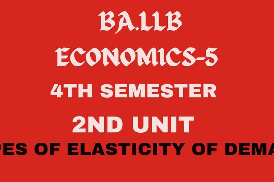 What is elasticity of demand? Explain its types. 2 What is elasticity of demand? Explain its types.