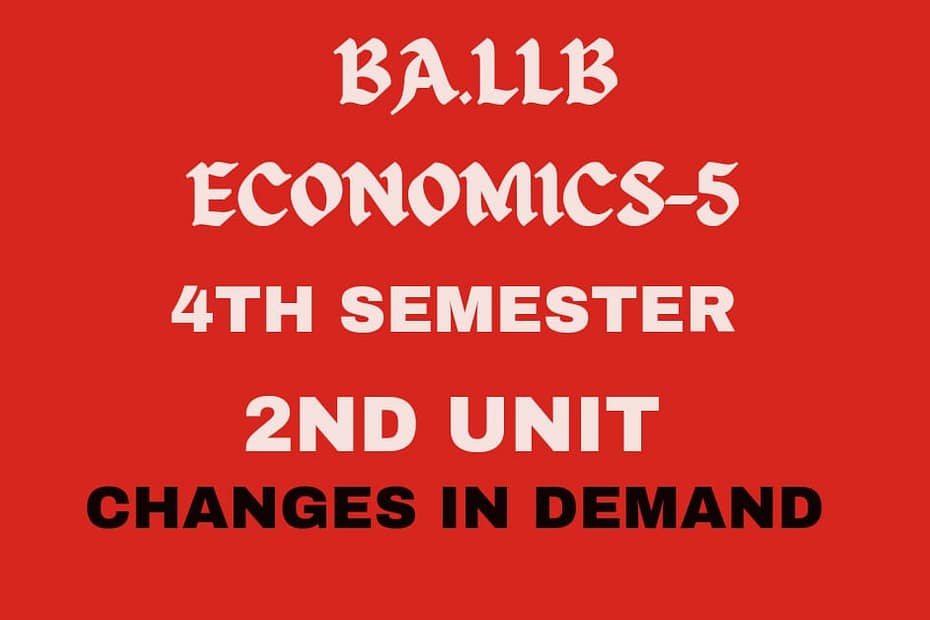 Write a note on extension and contraction in demand.