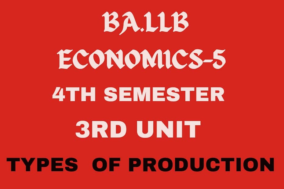 What is Production? Explain the types of Production. 7 What is Production? Explain the types of Production.