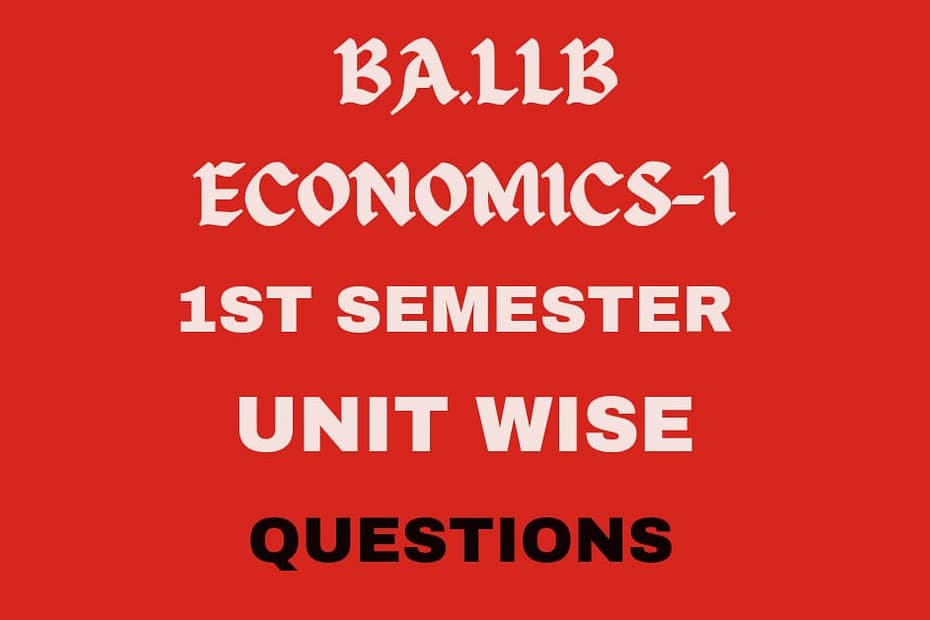 IMPORTANT QUESTIONS- ECONOMICS -1