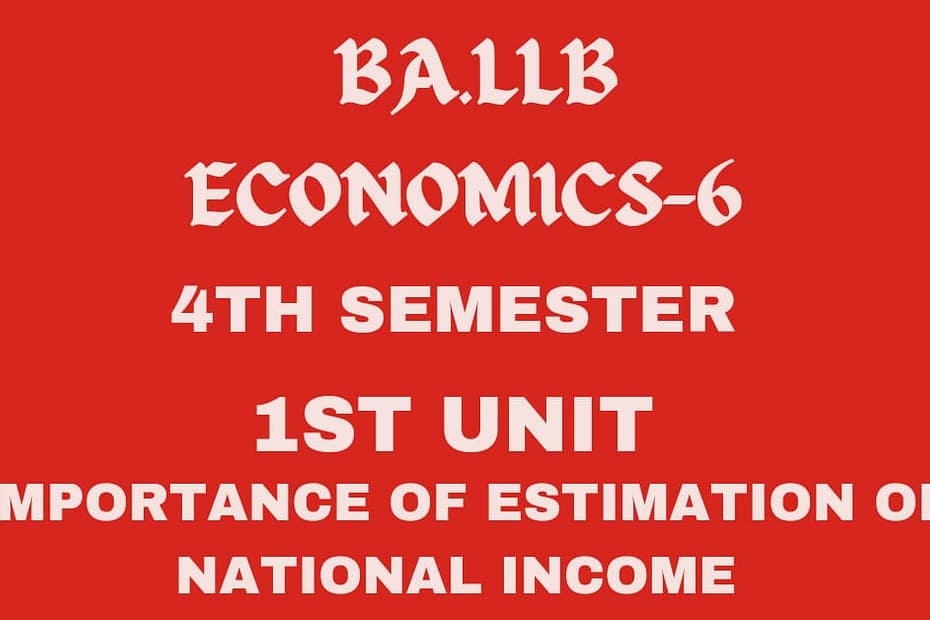 Explain the importance of estimation of national income. 3 Explain the importance of estimation of national income.