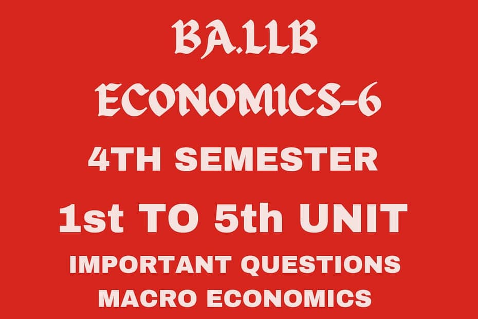 ECONOMICS-6 MACRO ECONOMICS 5 ECONOMICS-6 MACRO ECONOMICS