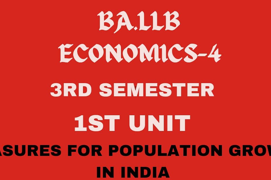 Explain the measures to control the population problem in India.