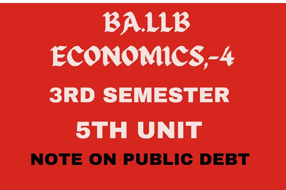 Write a note on public debt.