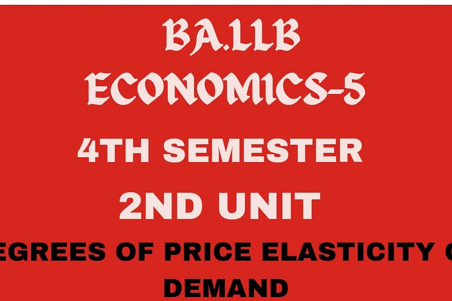 What is price elasticity of demand? explain its types. 8 What is price elasticity of demand? explain its types.