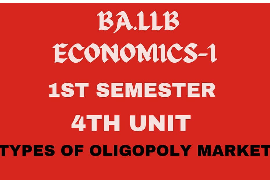 Explain the types of Oligopoly Market. 7 Explain the types of Oligopoly Market.