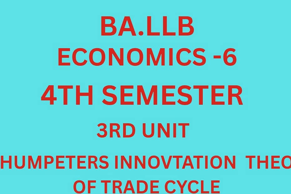 Explain briefly the Schumpeter's innovation theory of trade cycle. 5 Explain briefly the Schumpeter's innovation theory of trade cycle.